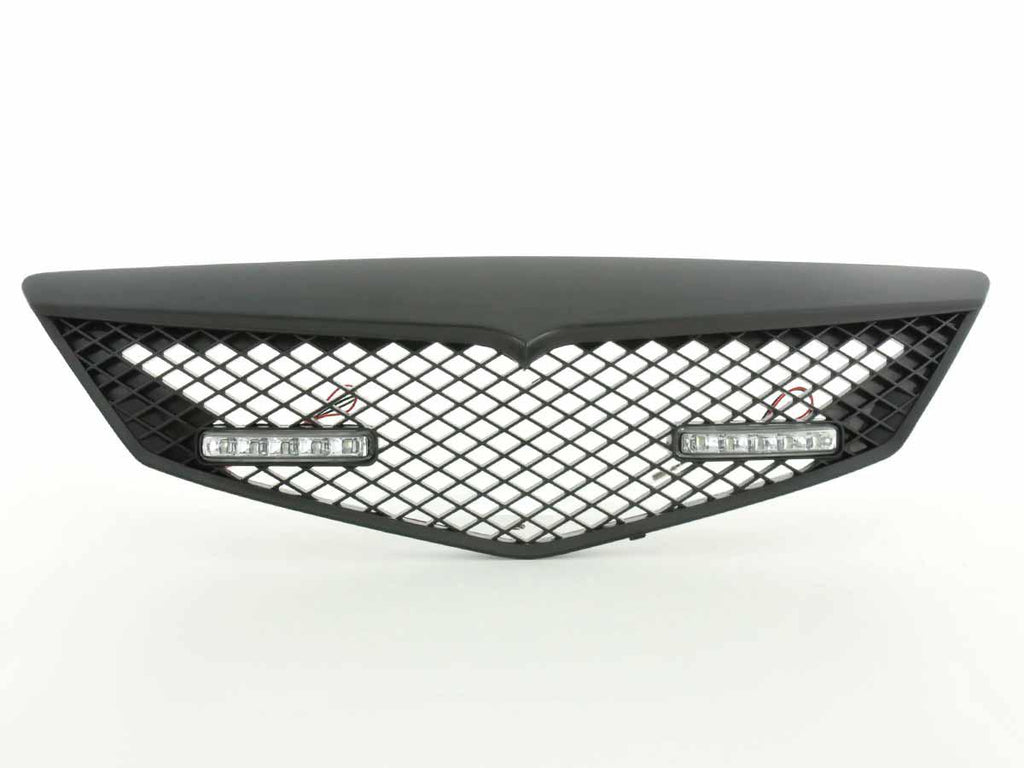 Sports grill with position light front grill Mazda 2 type DY 03-07 black