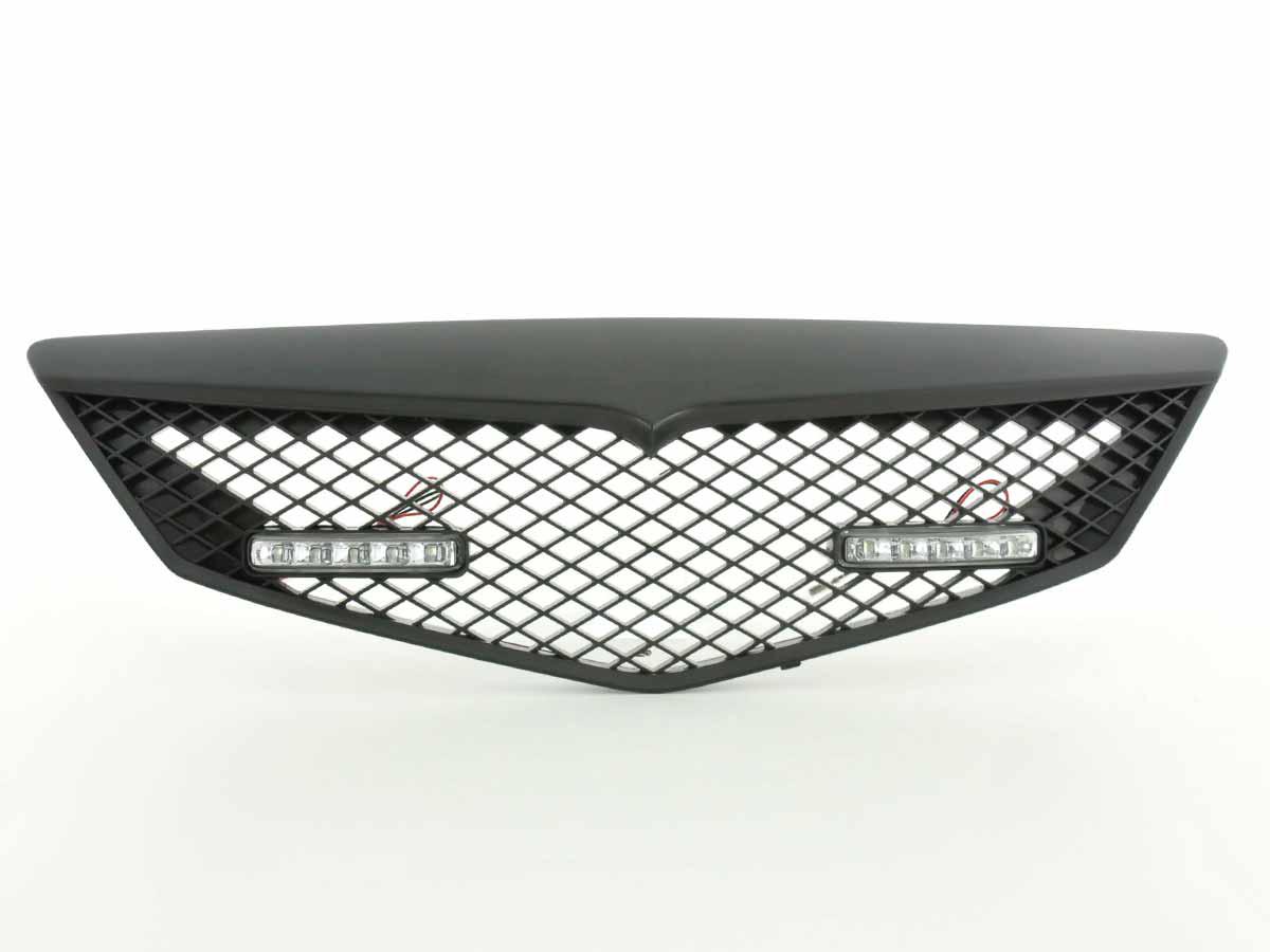 Sports grill with position light front grill Mazda 2 type DY 03-07 black