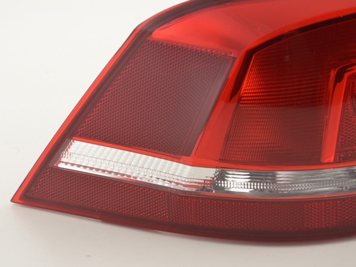 Spare parts rear light left VW Passat 3C Sedan 2010- red / clear