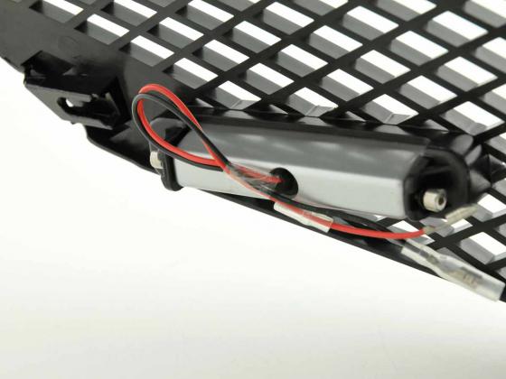 Sports grill with position light front grill Mazda 2 type DY 03-07 black