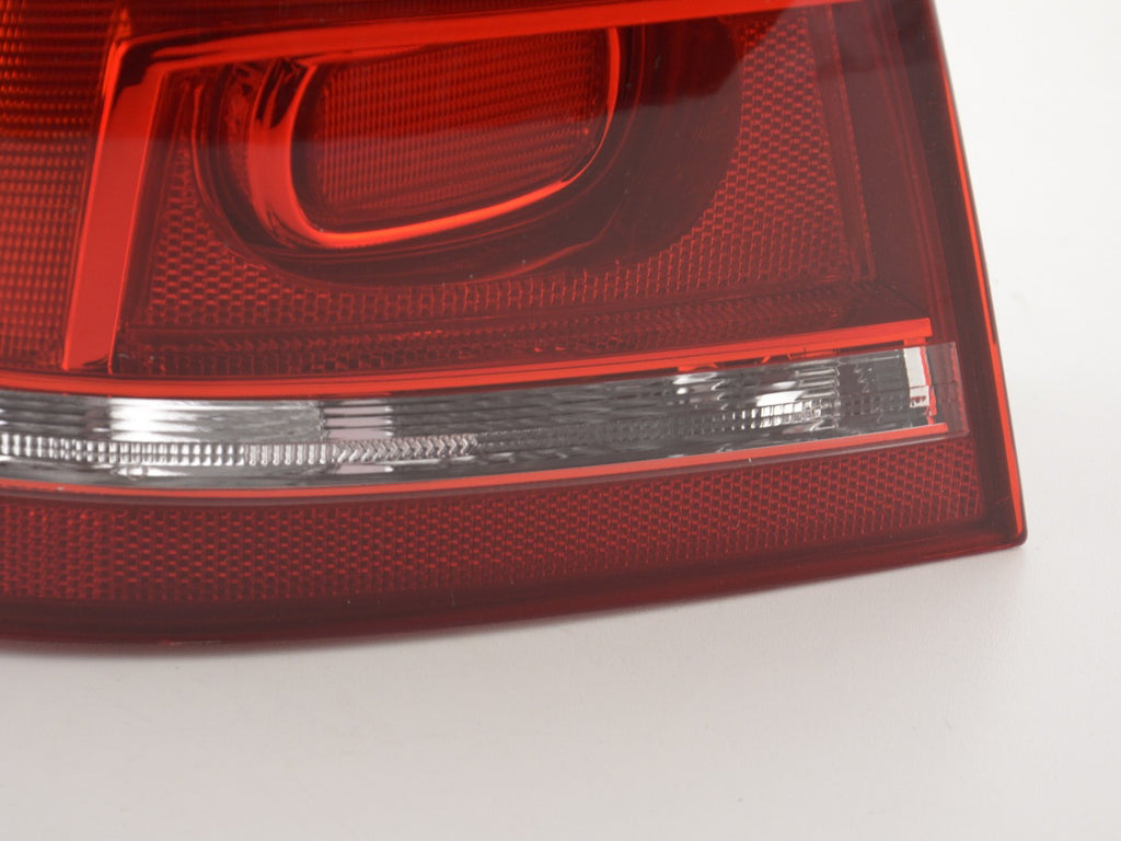 Spare parts rear light left VW Passat 3C Sedan 2010- red / clear