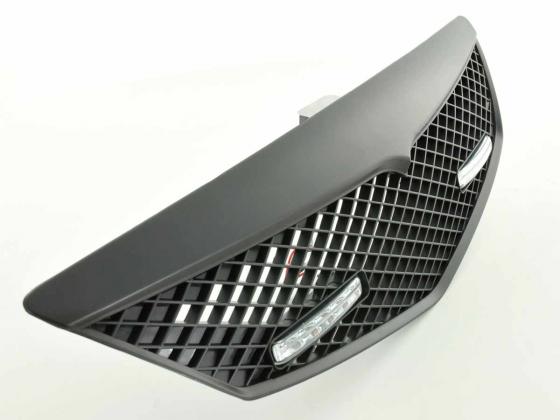 Sports grill with position light front grill Mazda 2 type DY 03-07 black